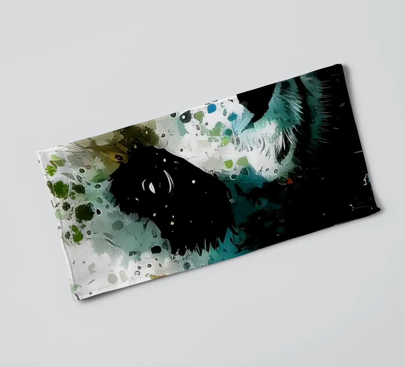 Panda towel by James M Coyle