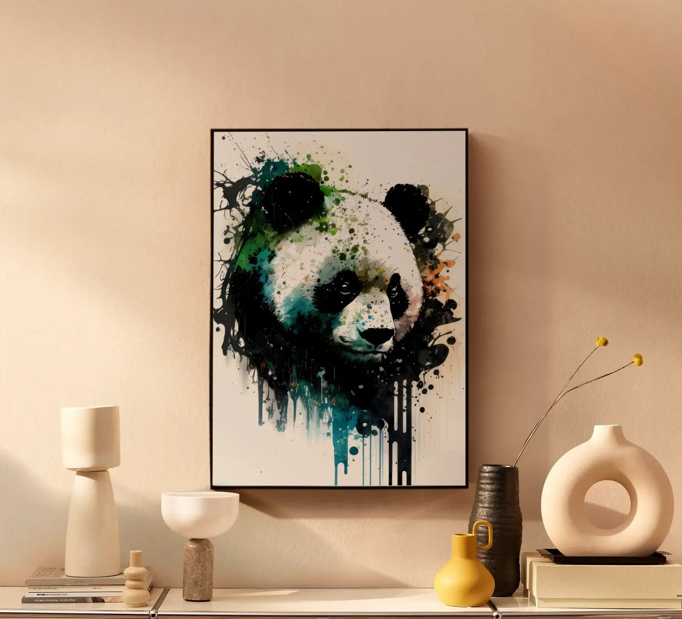 Panda acryl van James M Coyle
