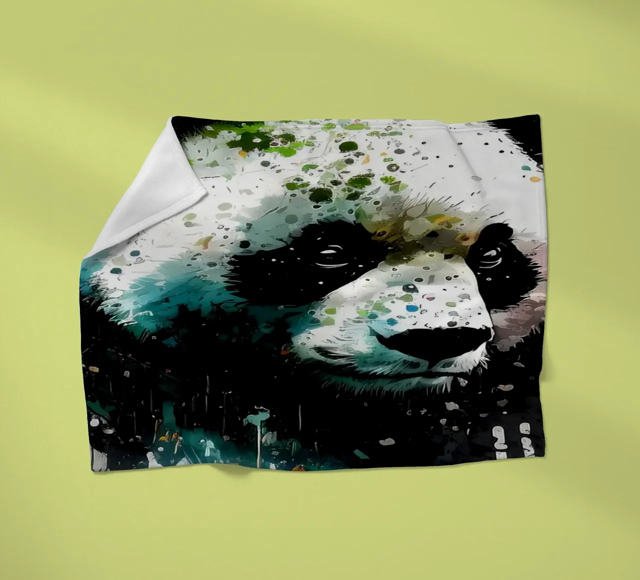 Panda Fleecedecke von James M Coyle