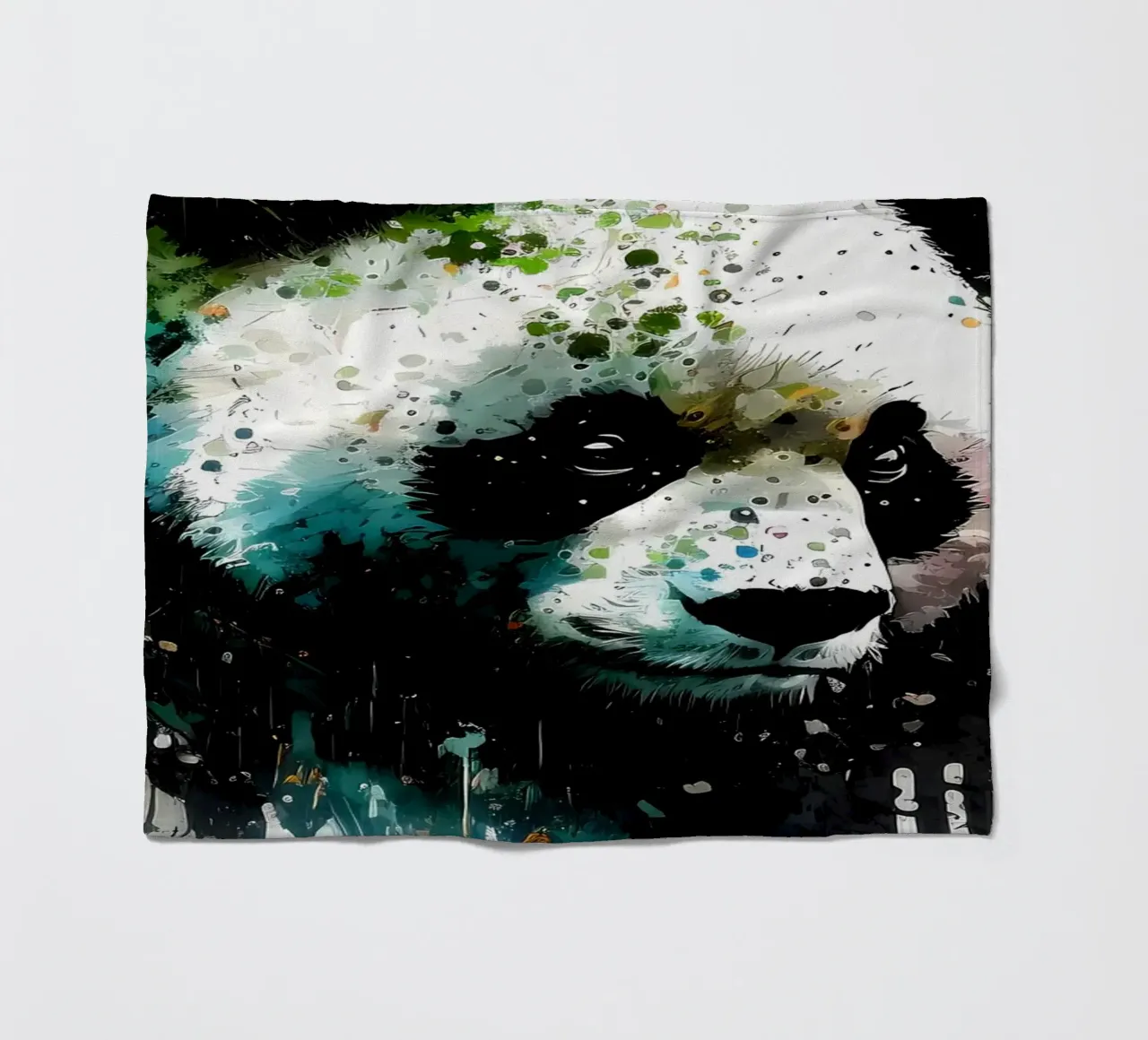 Panda Fleecedecke von James M Coyle