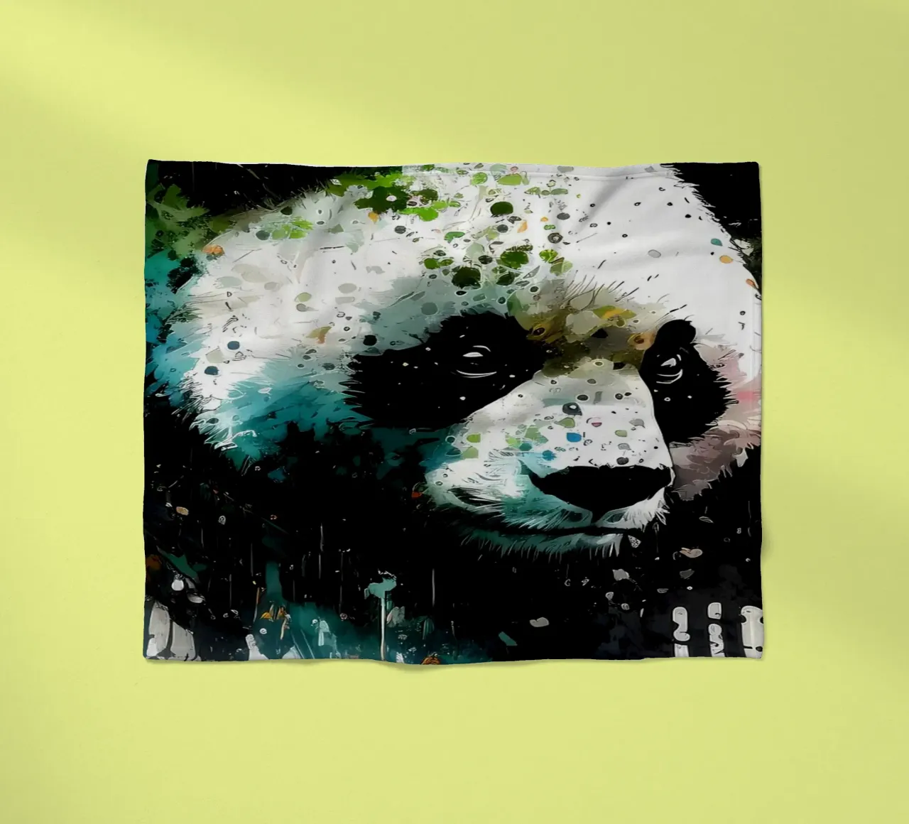 Panda Fleecedecke von James M Coyle
