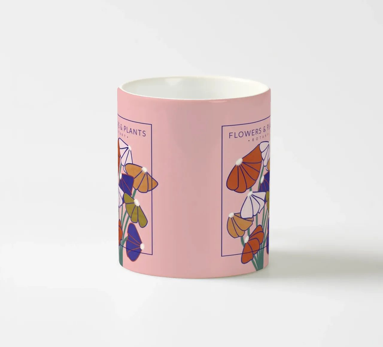 Fiori botanici colorati - Stampa floreale moderna tazza in ceramica da showmemars