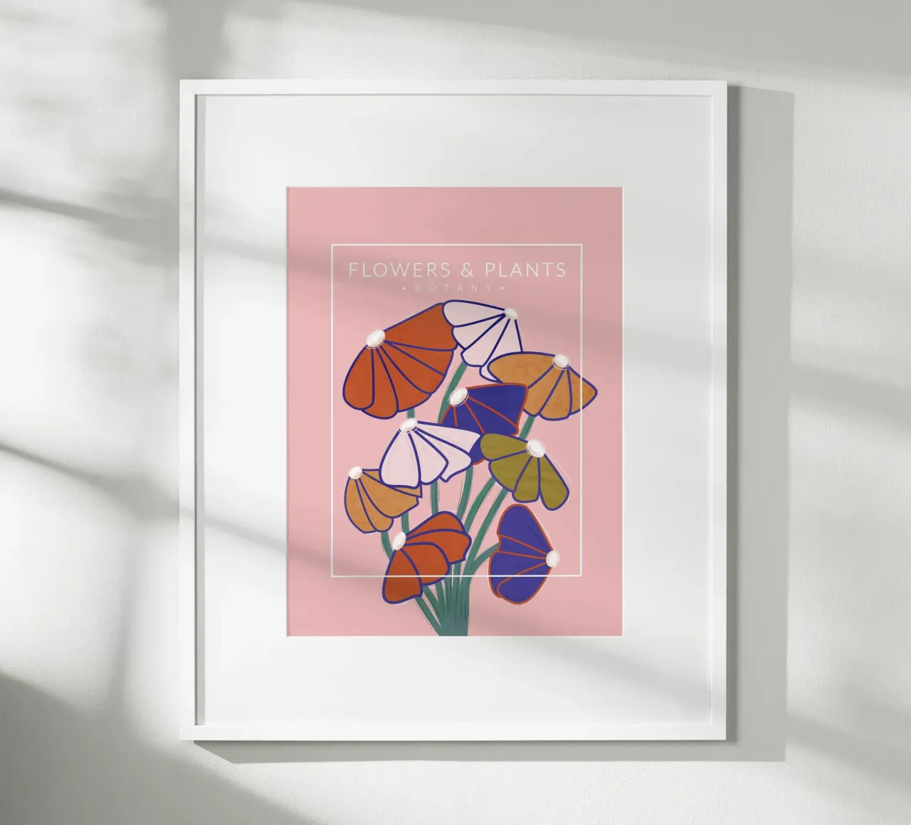 Fiori botanici colorati - Stampa floreale moderna poster da showmemars