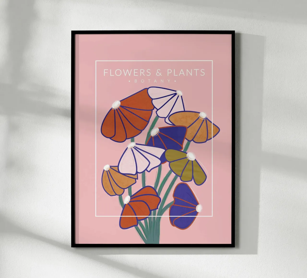 Fiori botanici colorati - Stampa floreale moderna poster da showmemars