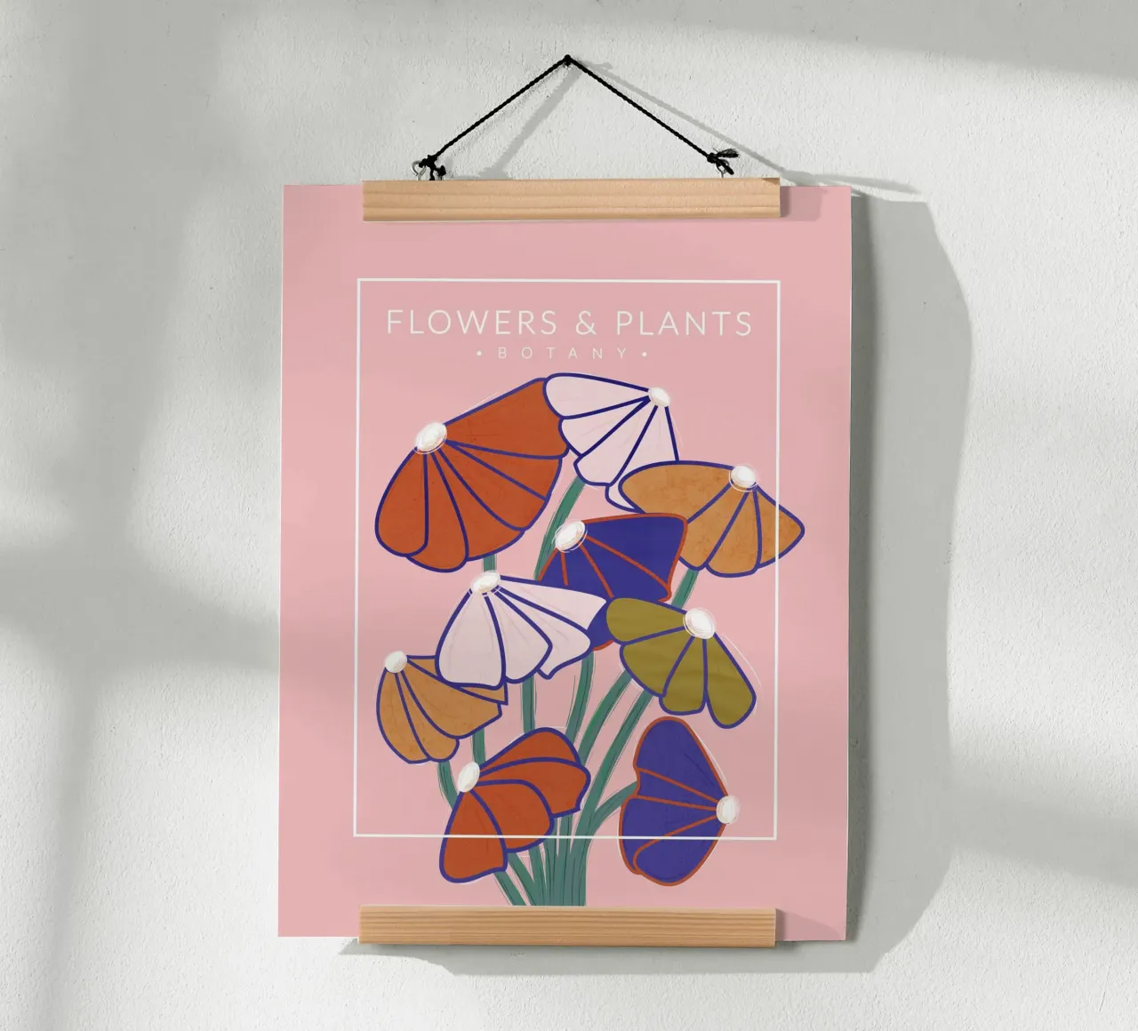 Fiori botanici colorati - Stampa floreale moderna poster da showmemars