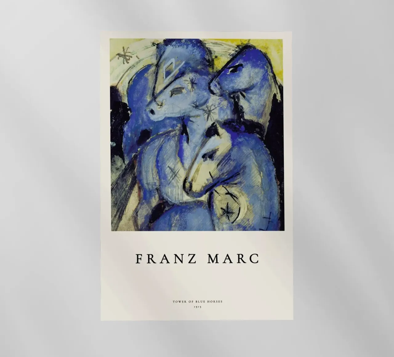 Franz Marc - Tower of Blue Horses pellicola backlit da ARTOTHEK