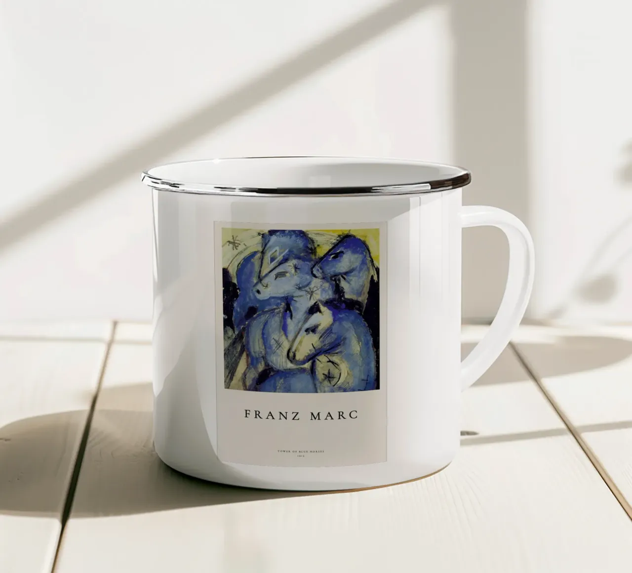 Franz Marc - Tower of Blue Horses tazza in smalto da ARTOTHEK