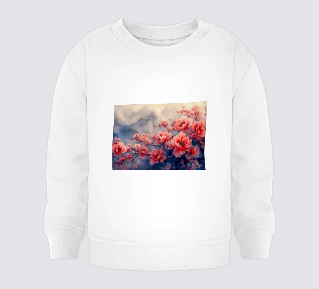 ciliegio in fiore in Giappone felpa neonato da Rebecca Clark Wyrick