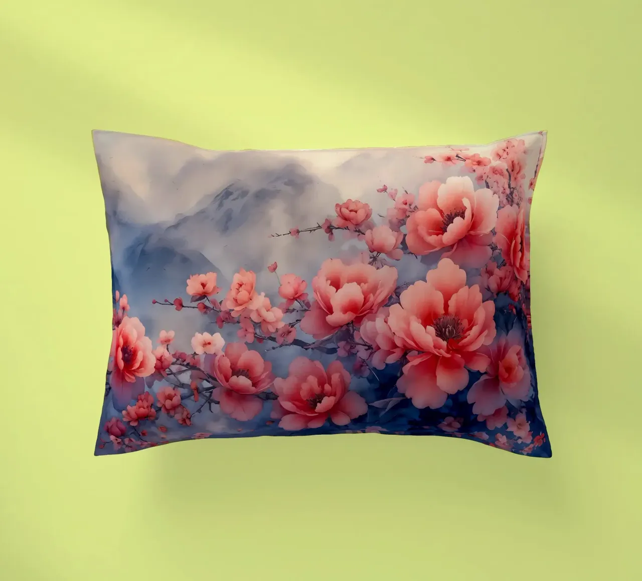 ciliegio in fiore in Giappone cuscino da Rebecca Clark Wyrick
