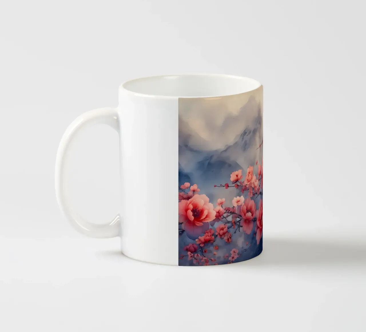 ciliegio in fiore in Giappone tazza in ceramica da Rebecca Clark Wyrick