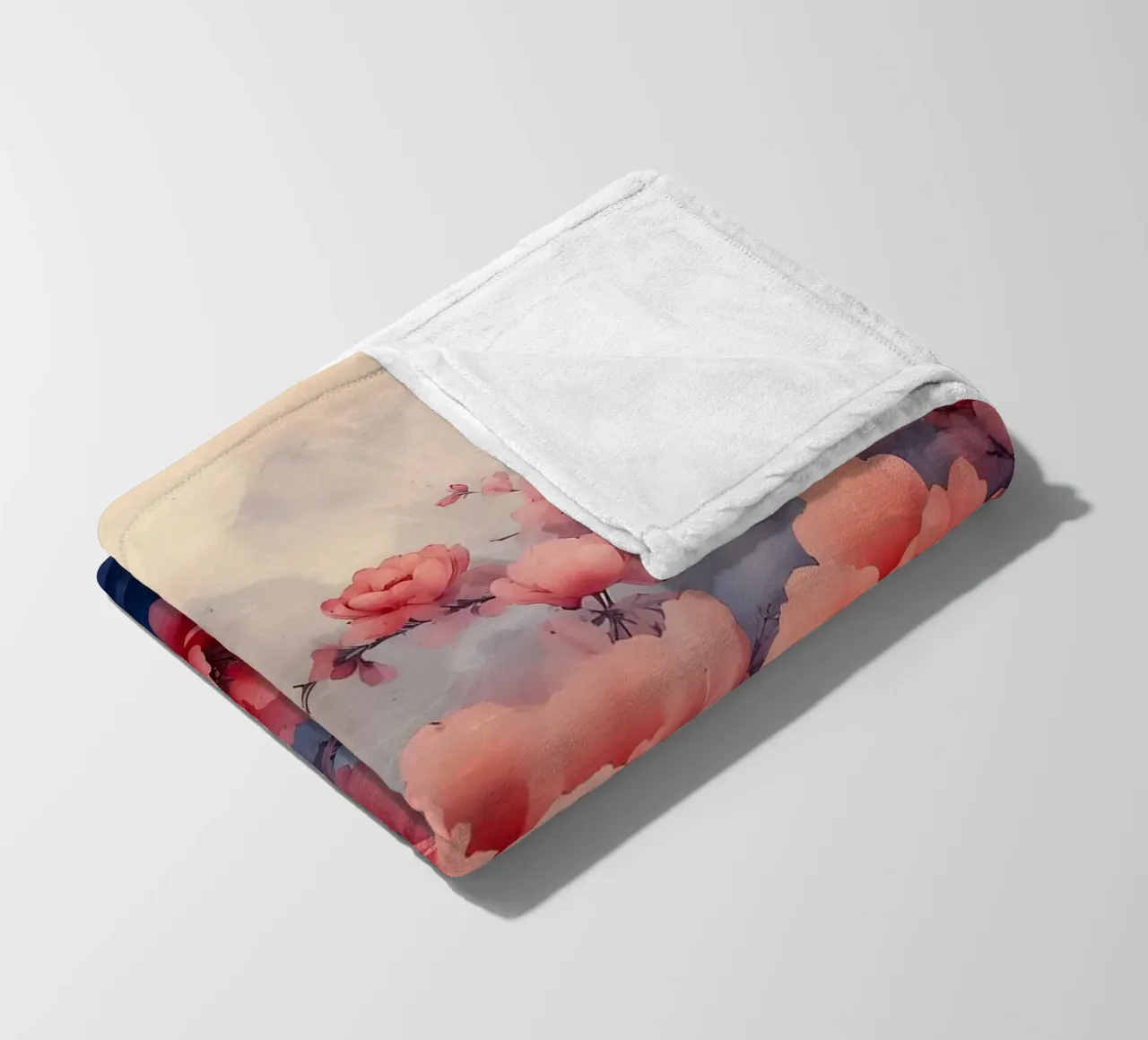 ciliegio in fiore in Giappone coperta in pile da Rebecca Clark Wyrick