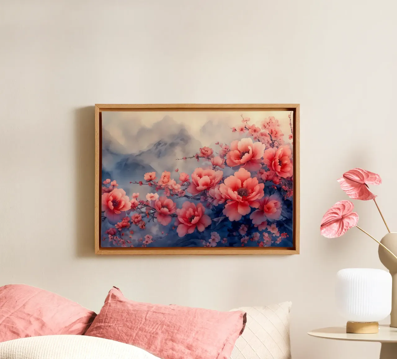 ciliegio in fiore in Giappone tela da Rebecca Clark Wyrick