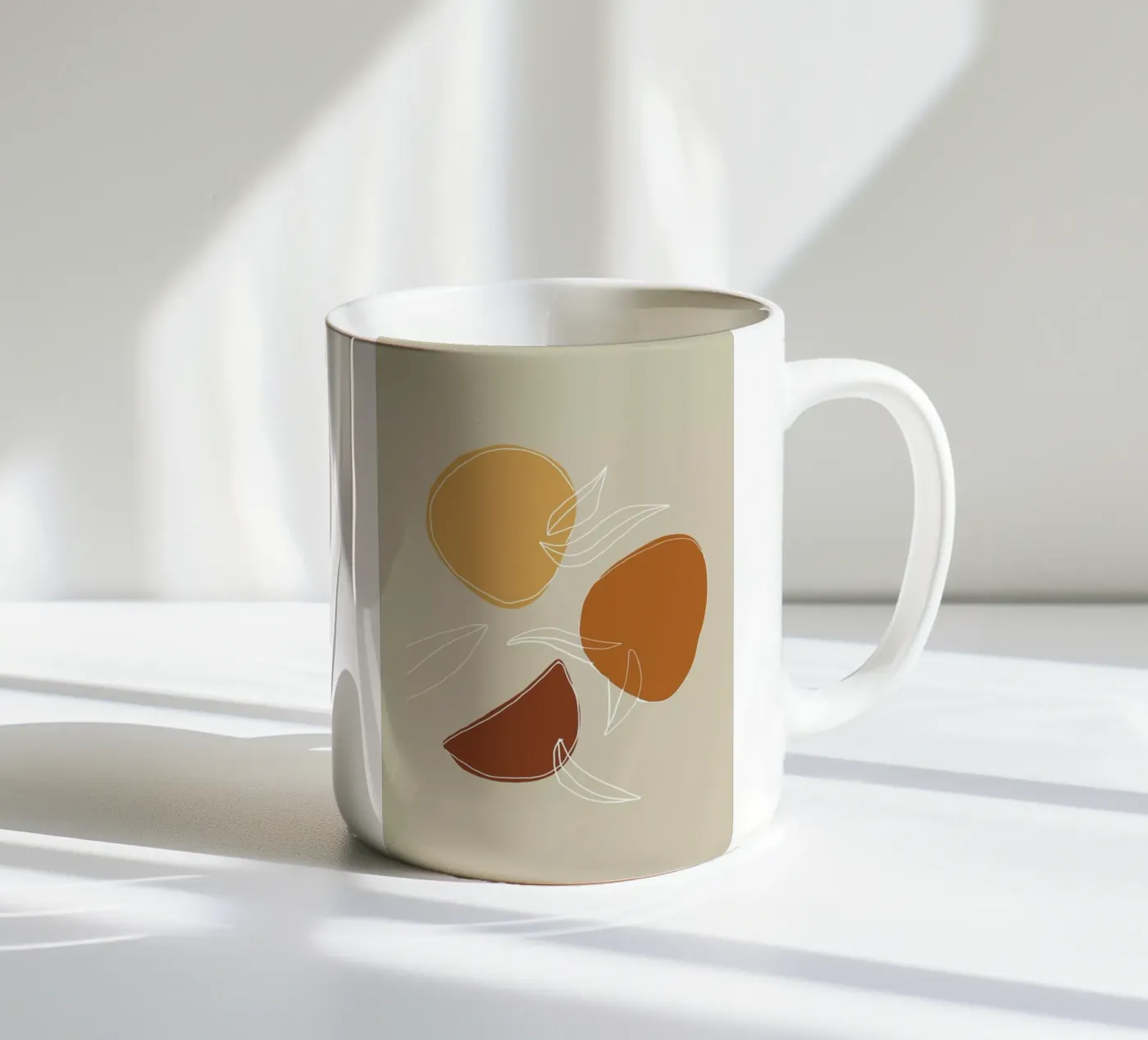Fruit ceramic mug by Pure
