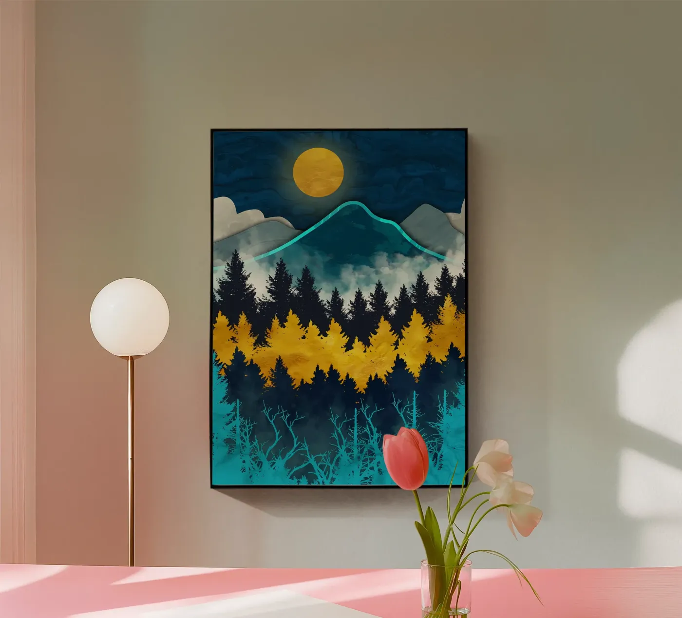 Dawn acryl van Albert S Jacob