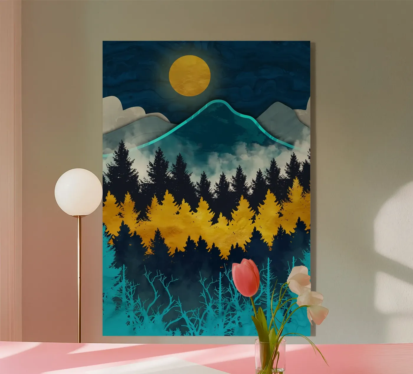 Dawn acryl van Albert S Jacob