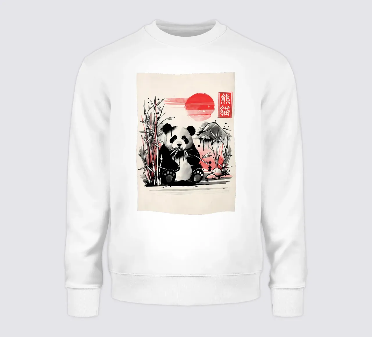 Panda sole rosso felpa da James M Coyle
