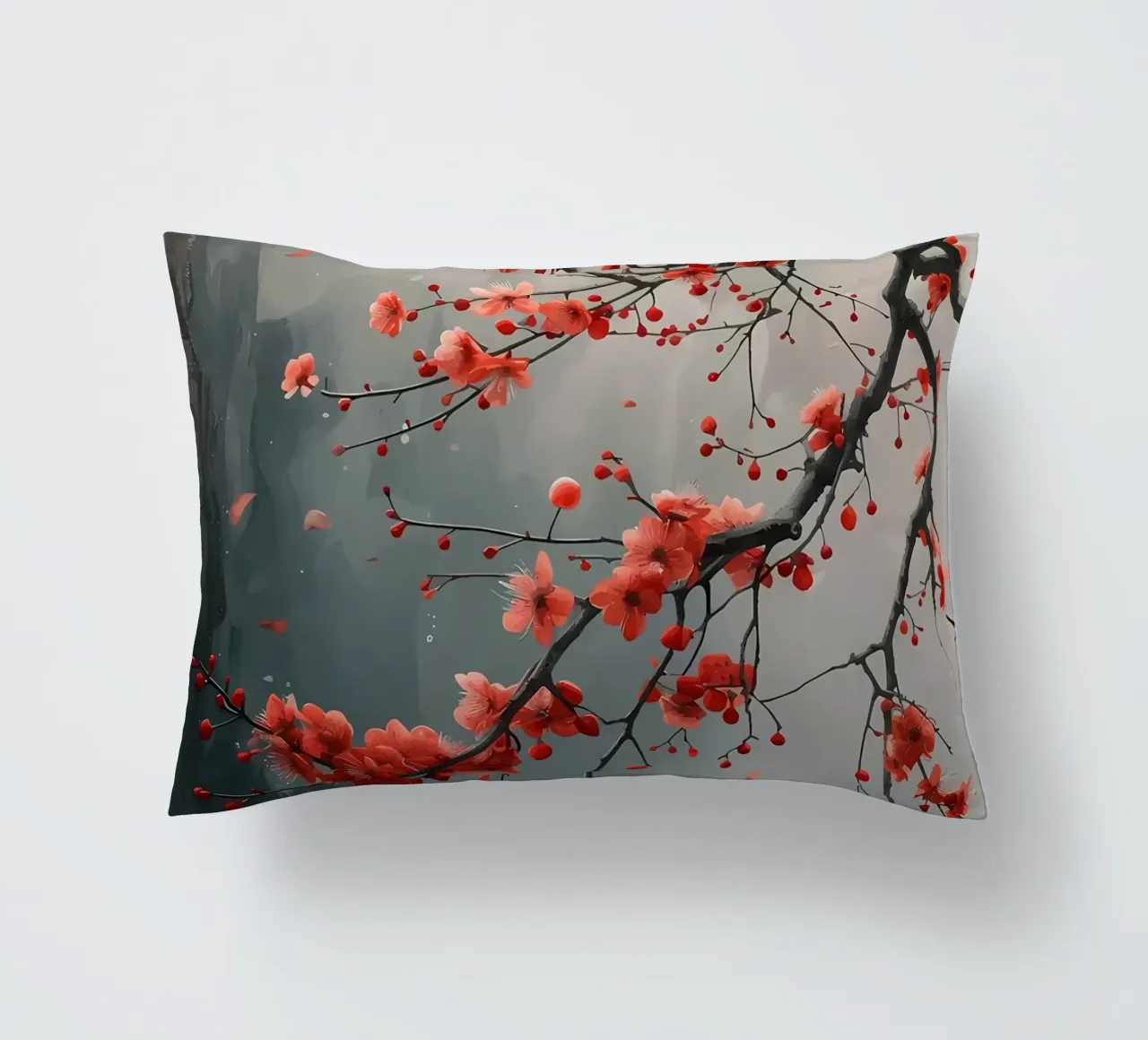 Fiori di ciliegio in Giappone cuscino da Rebecca Clark Wyrick