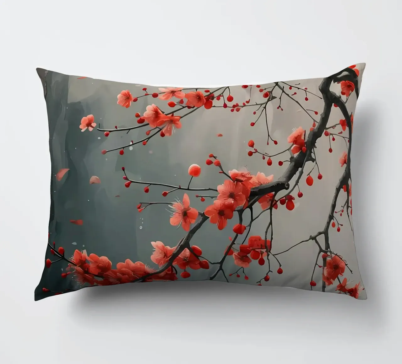 Fiori di ciliegio in Giappone cuscino da Rebecca Clark Wyrick