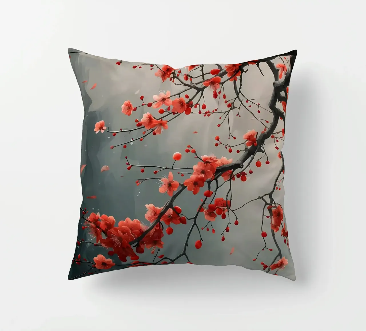 Fiori di ciliegio in Giappone cuscino da Rebecca Clark Wyrick