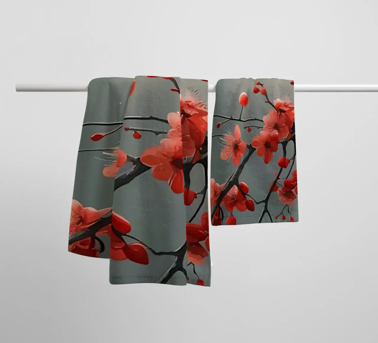 Fiori di ciliegio in Giappone asciugamano da bagno da Rebecca Clark Wyrick
