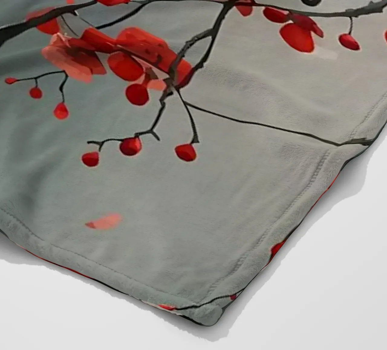 Fiori di ciliegio in Giappone coperta in pile da Rebecca Clark Wyrick