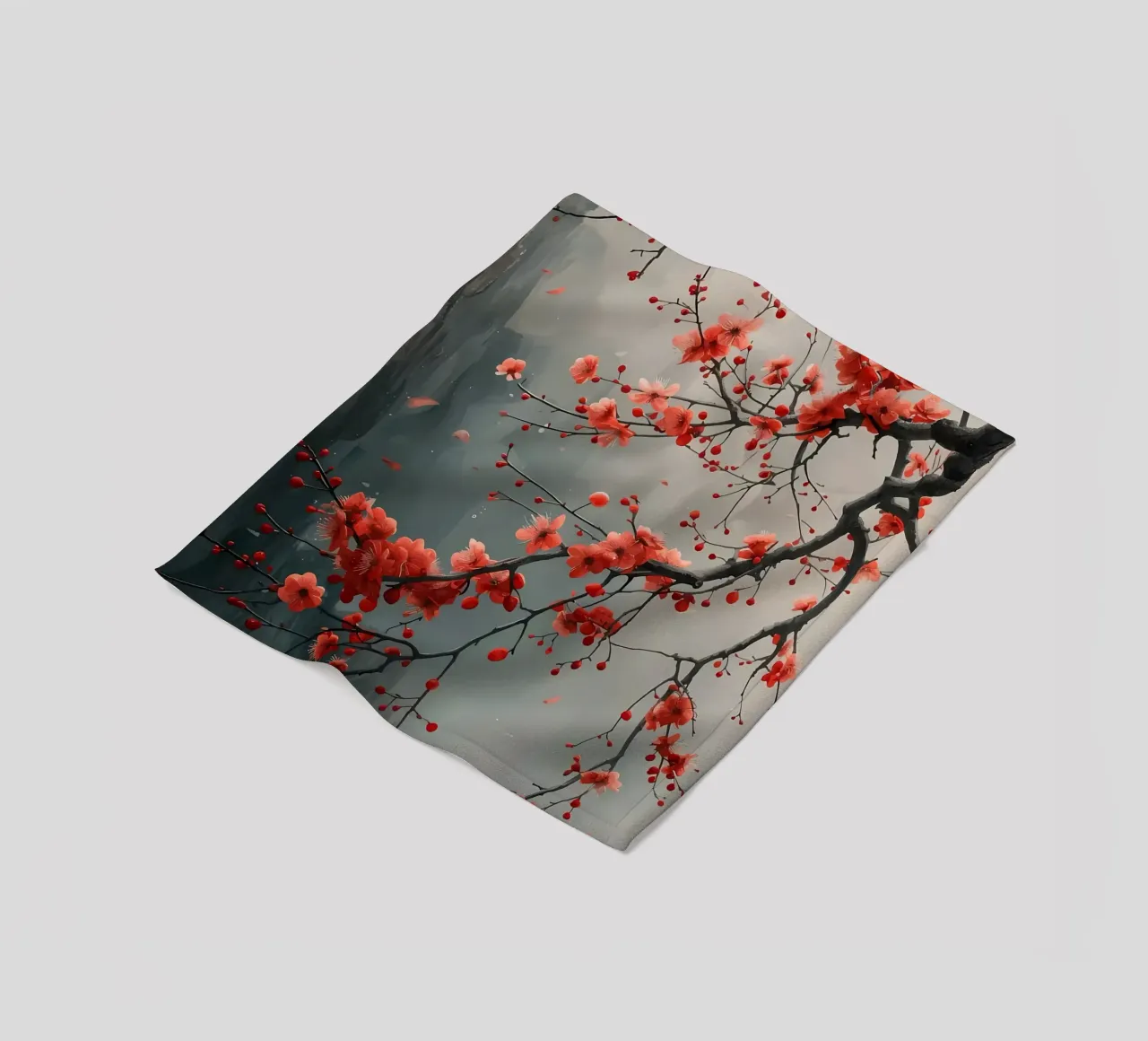 Fiori di ciliegio in Giappone coperta in pile da Rebecca Clark Wyrick