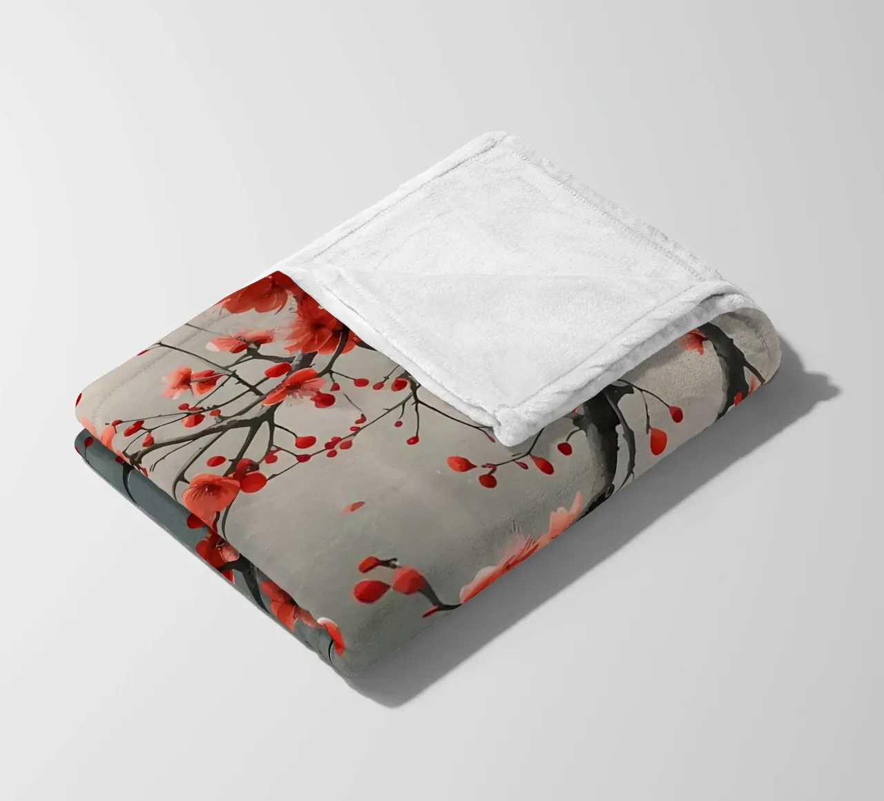 Fiori di ciliegio in Giappone coperta in pile da Rebecca Clark Wyrick