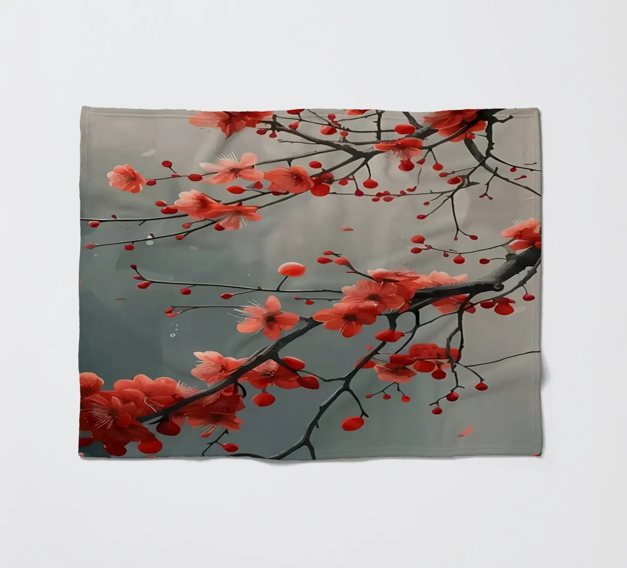 Fiori di ciliegio in Giappone coperta in pile da Rebecca Clark Wyrick