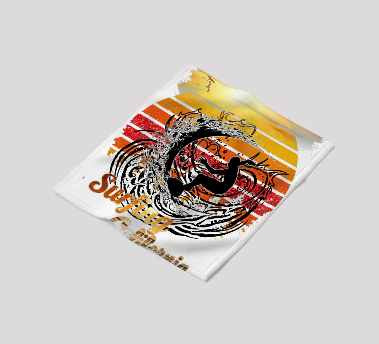 Surf Life Oval 2a - Summer Sun Vibes 11b coperta in pile da surfer28