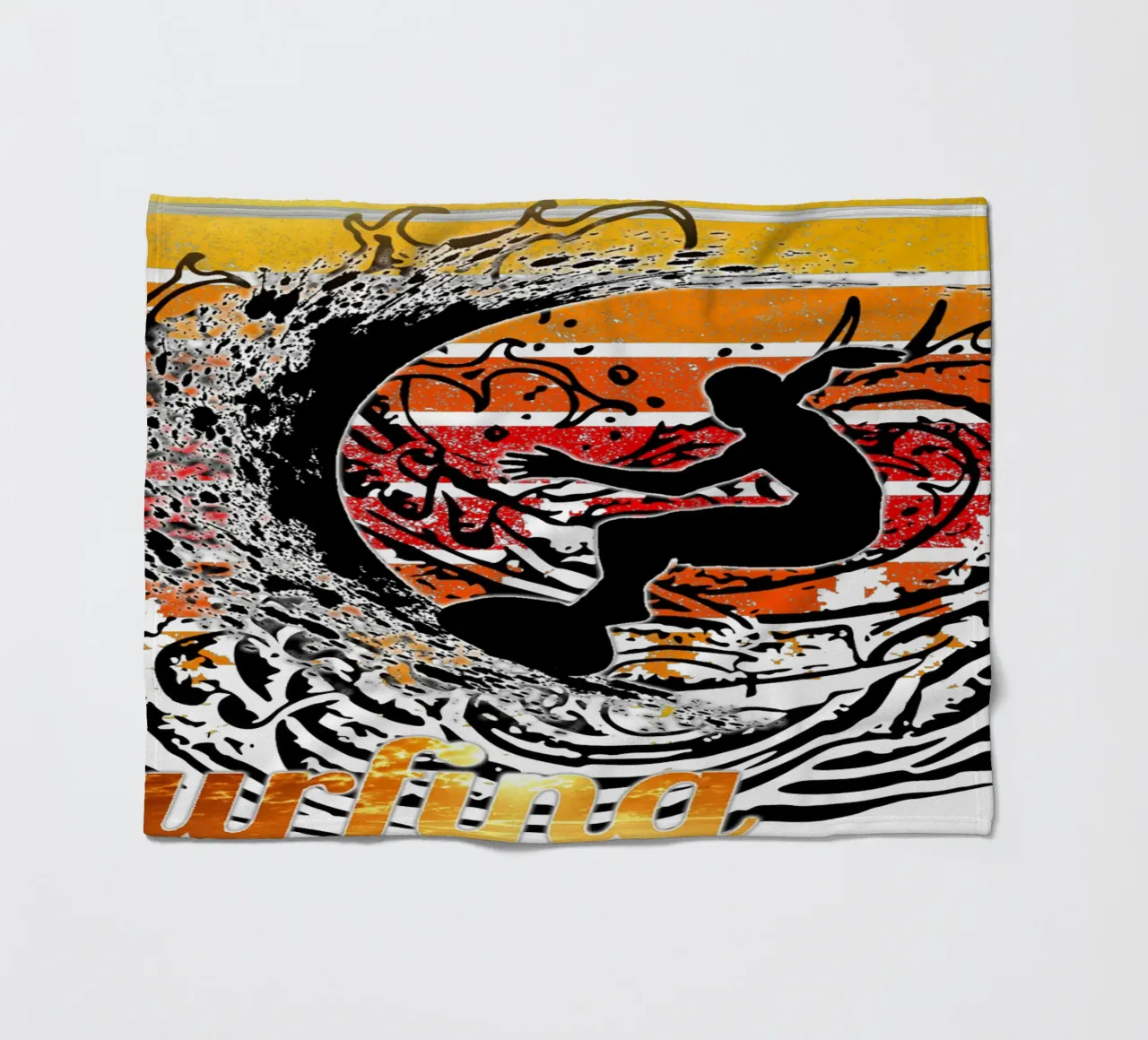 Surf Life Oval 2a - Summer Sun Vibes 11b coperta in pile da surfer28