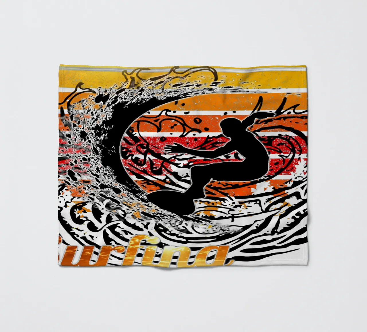 Surf Life Oval 2a - Summer Sun Vibes 11b coperta in pile da surfer28