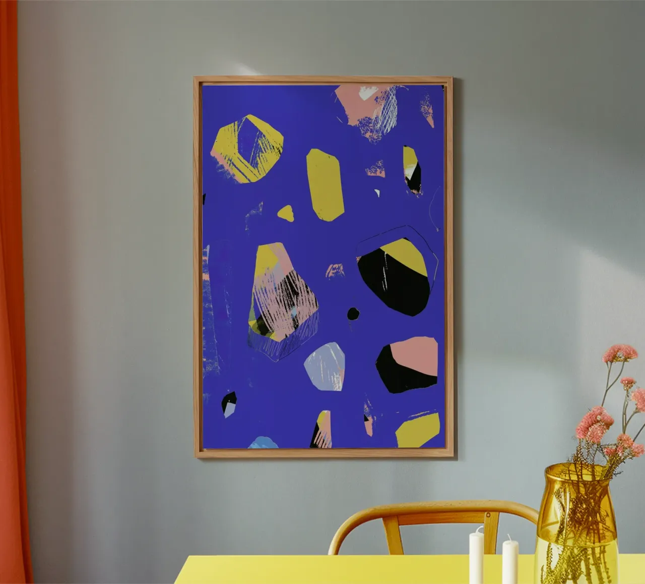 Rocks In Blue alu-dibond by Jilli Darling Art