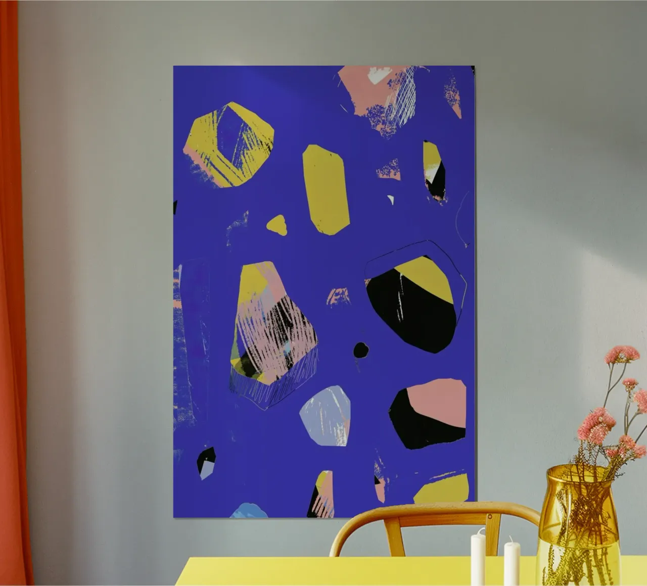 Rocks In Blue hahnemühle by Jilli Darling Art