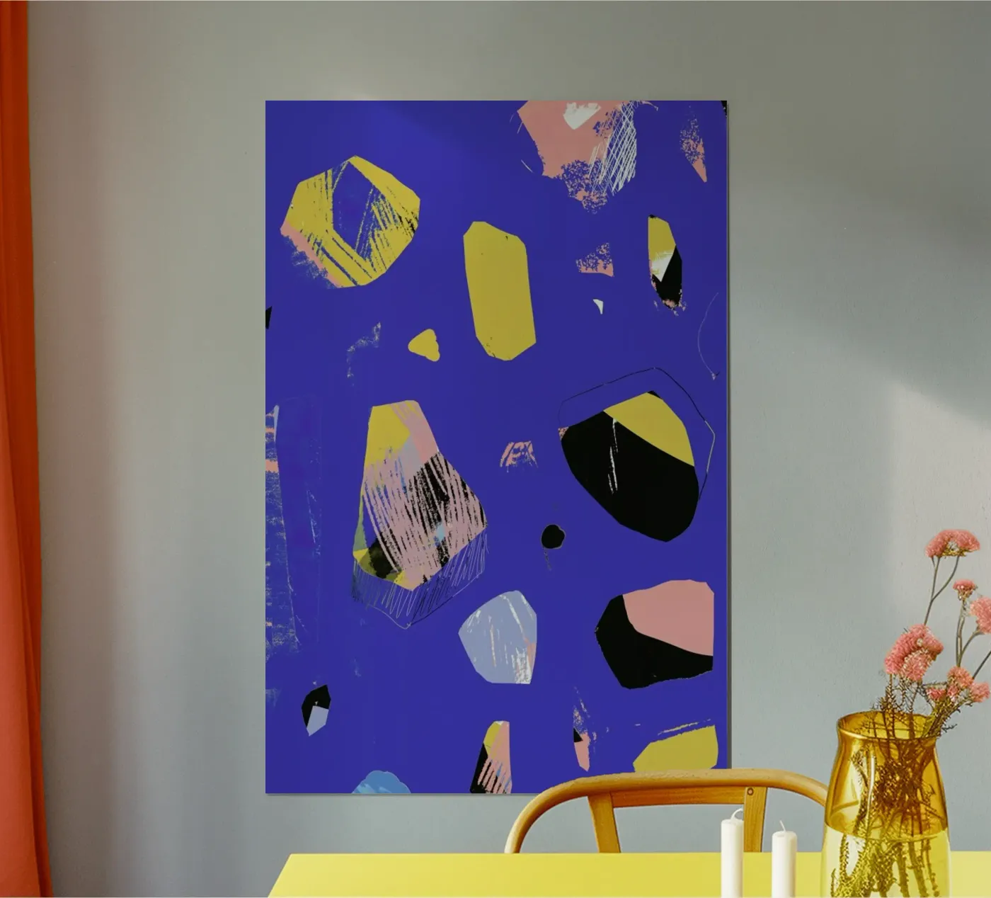 Rocks In Blue poster da Jilli Darling Art