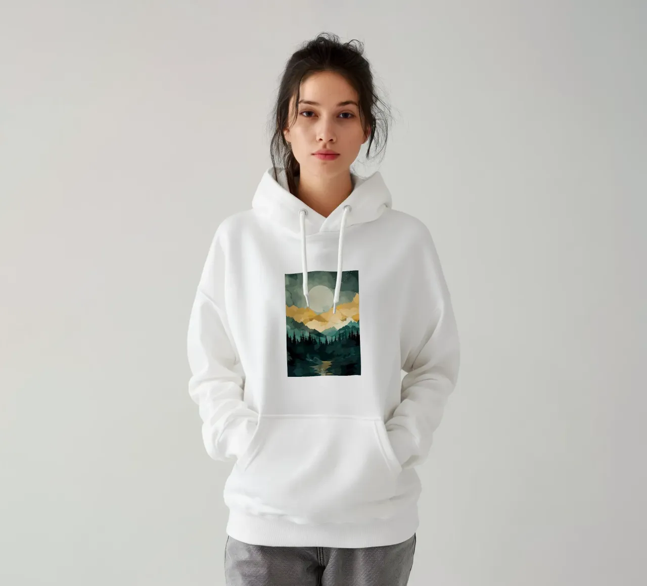 Sunrise dove felpa con cappuccio da Albert S Jacob