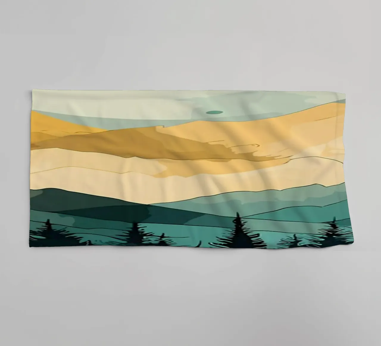 Sunrise where towel by Albert S Jacob