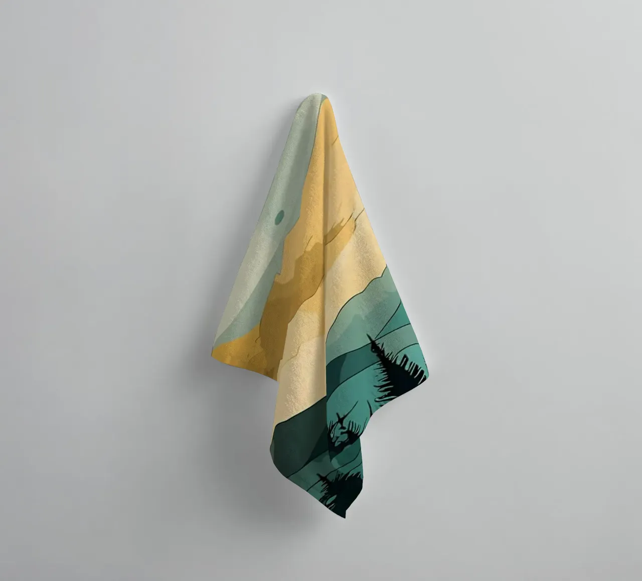 Sunrise where towel by Albert S Jacob