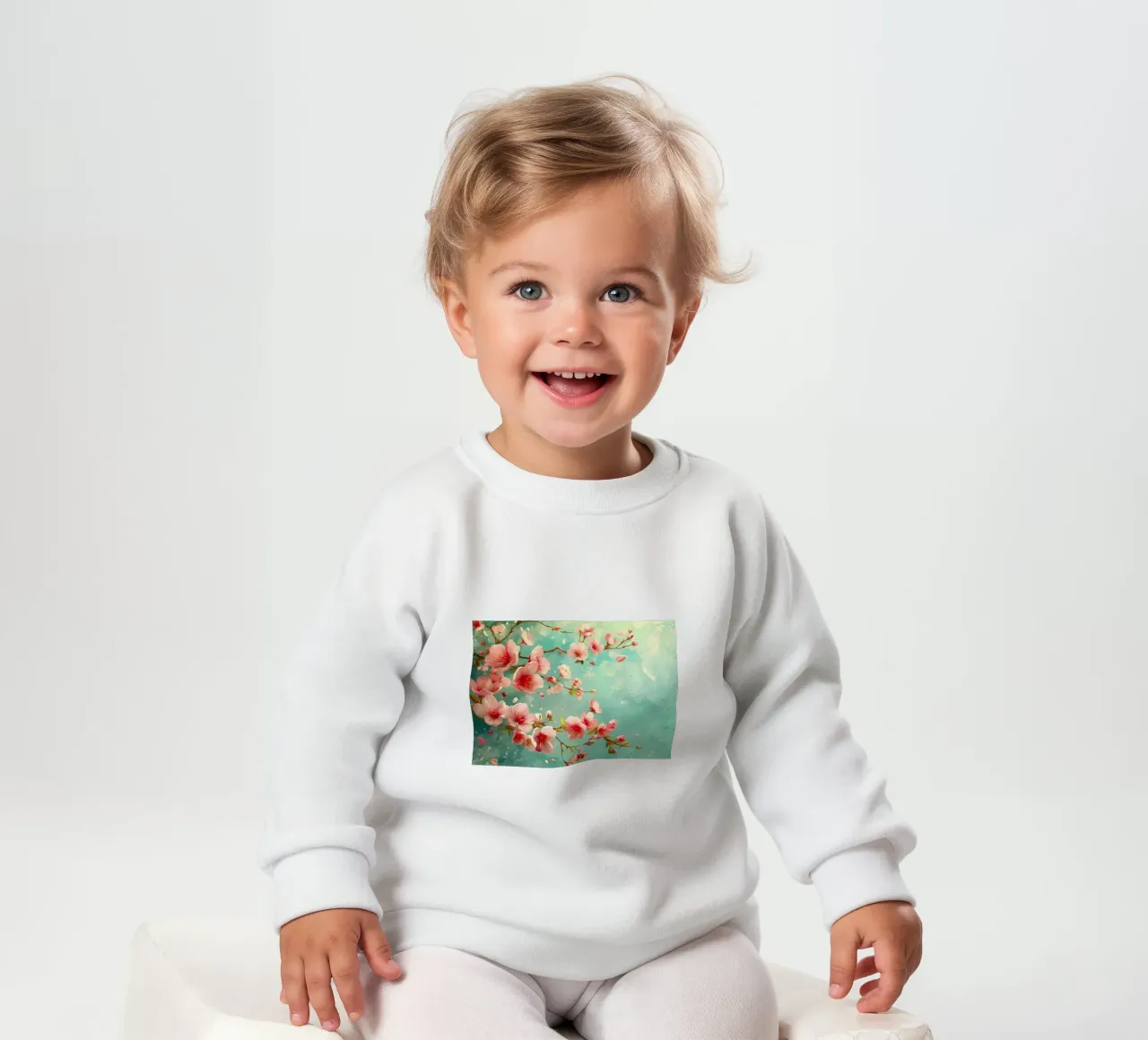 ciliegio in fiore in Giappone felpa neonato da Rebecca Clark Wyrick