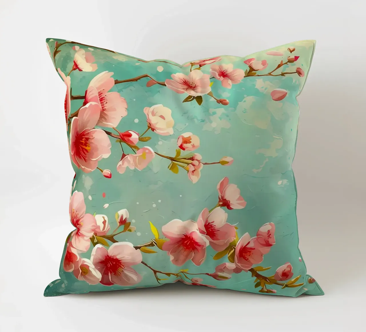 ciliegio in fiore in Giappone cuscino da Rebecca Clark Wyrick