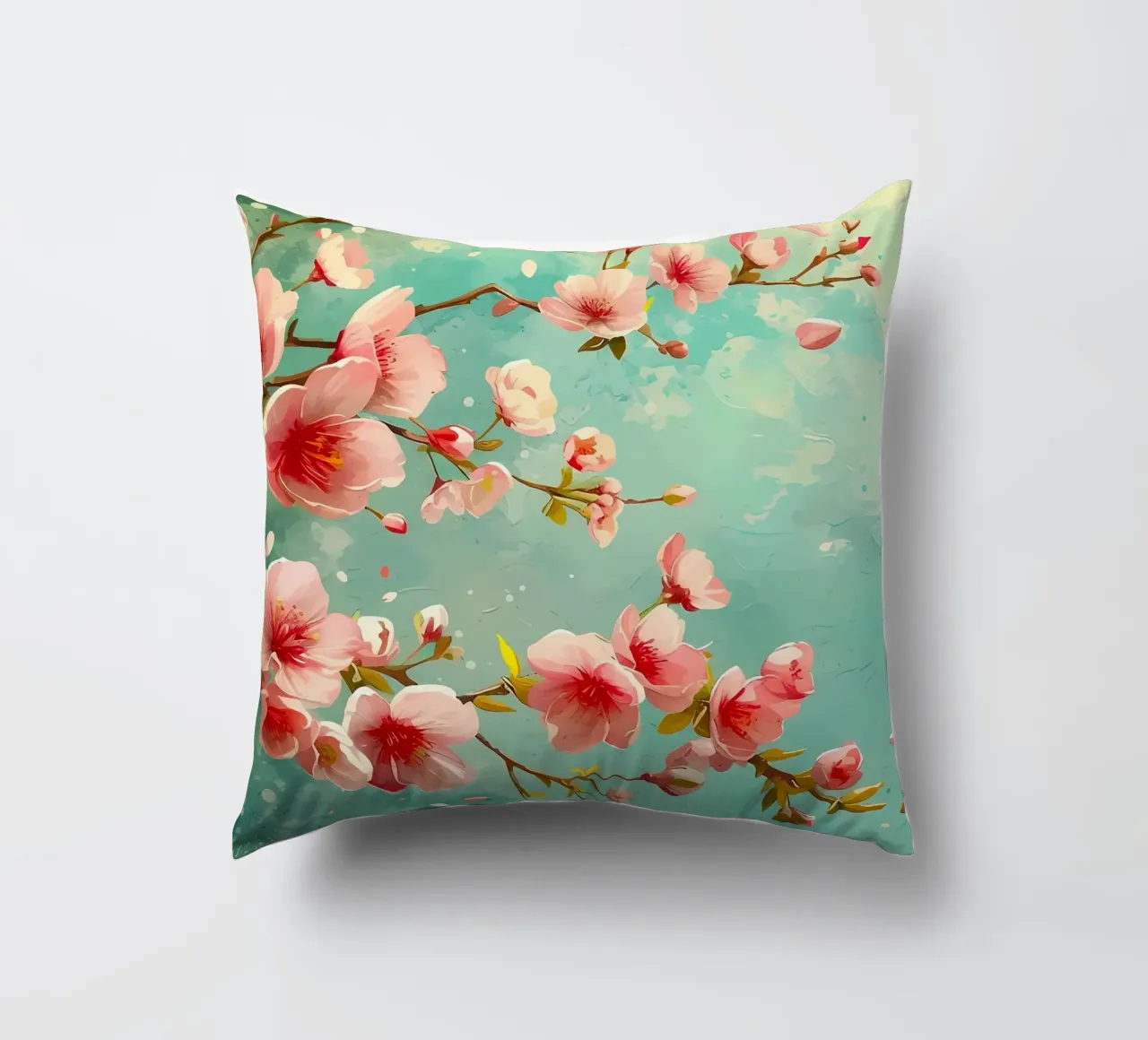 ciliegio in fiore in Giappone cuscino da Rebecca Clark Wyrick