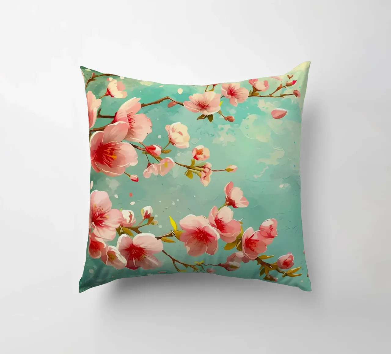 ciliegio in fiore in Giappone cuscino da Rebecca Clark Wyrick