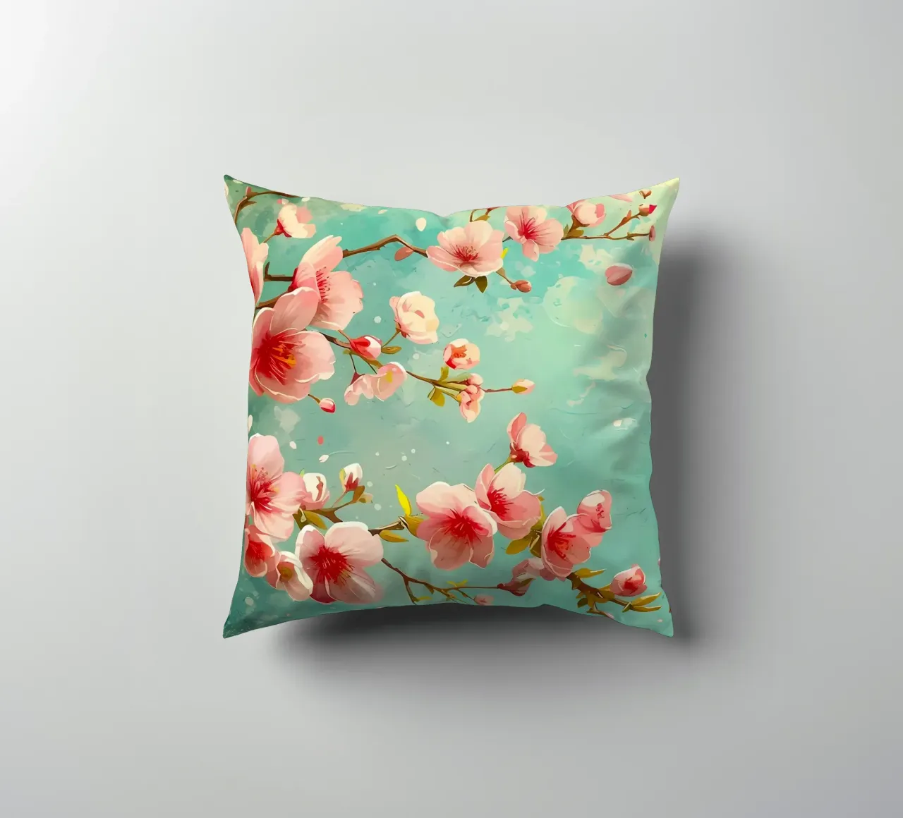 ciliegio in fiore in Giappone cuscino da Rebecca Clark Wyrick