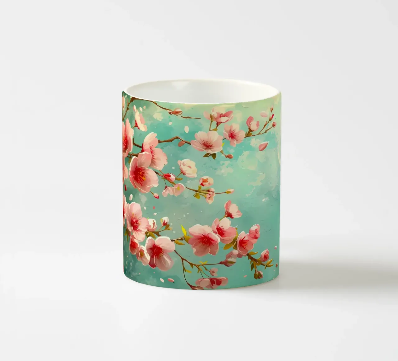 ciliegio in fiore in Giappone tazza in ceramica da Rebecca Clark Wyrick