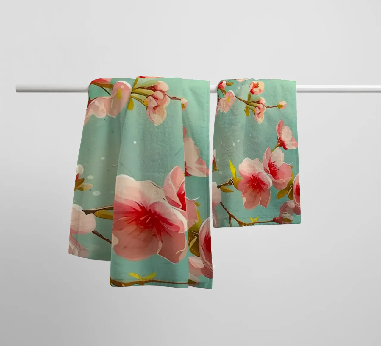 ciliegio in fiore in Giappone asciugamano da bagno da Rebecca Clark Wyrick