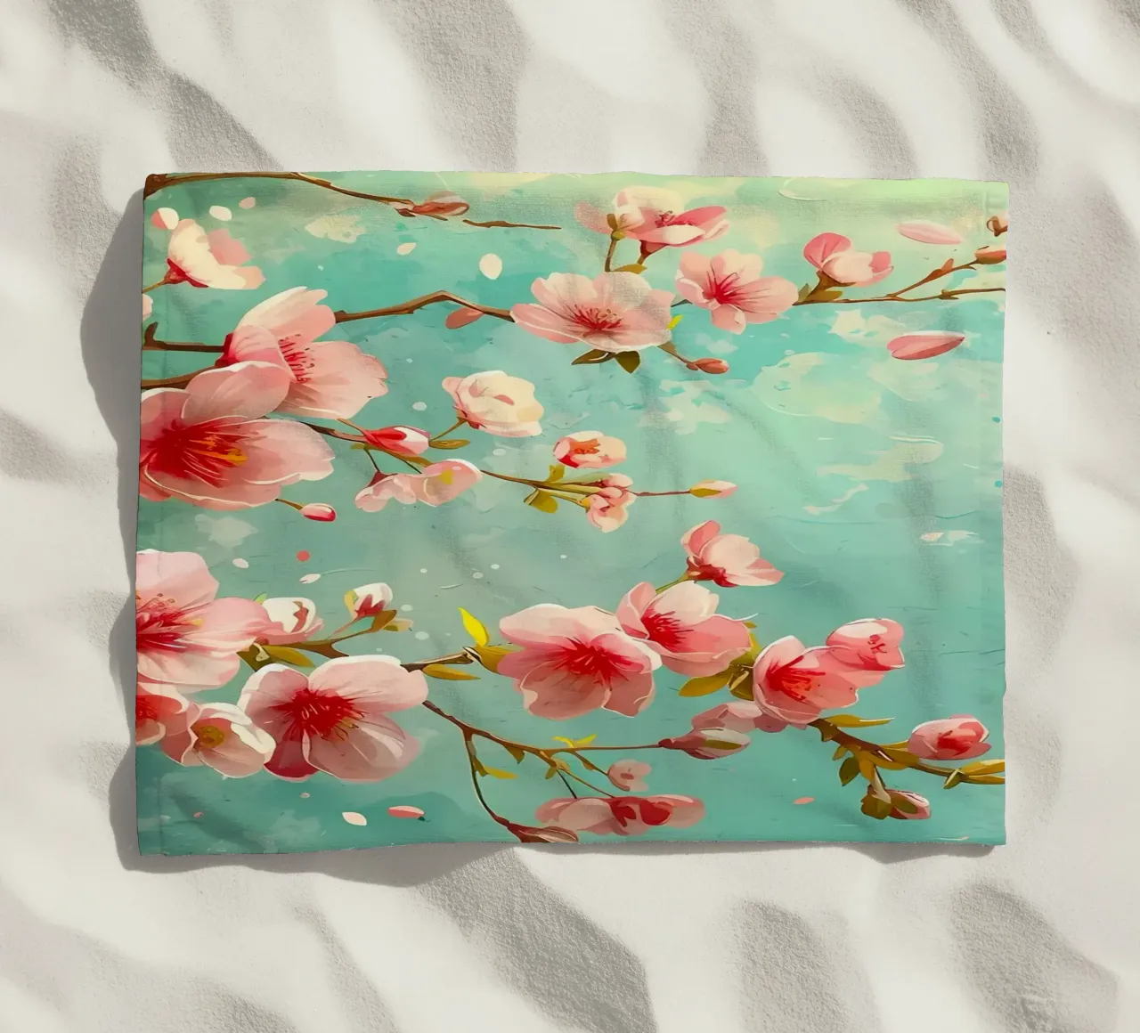 ciliegio in fiore in Giappone telo mare da Rebecca Clark Wyrick