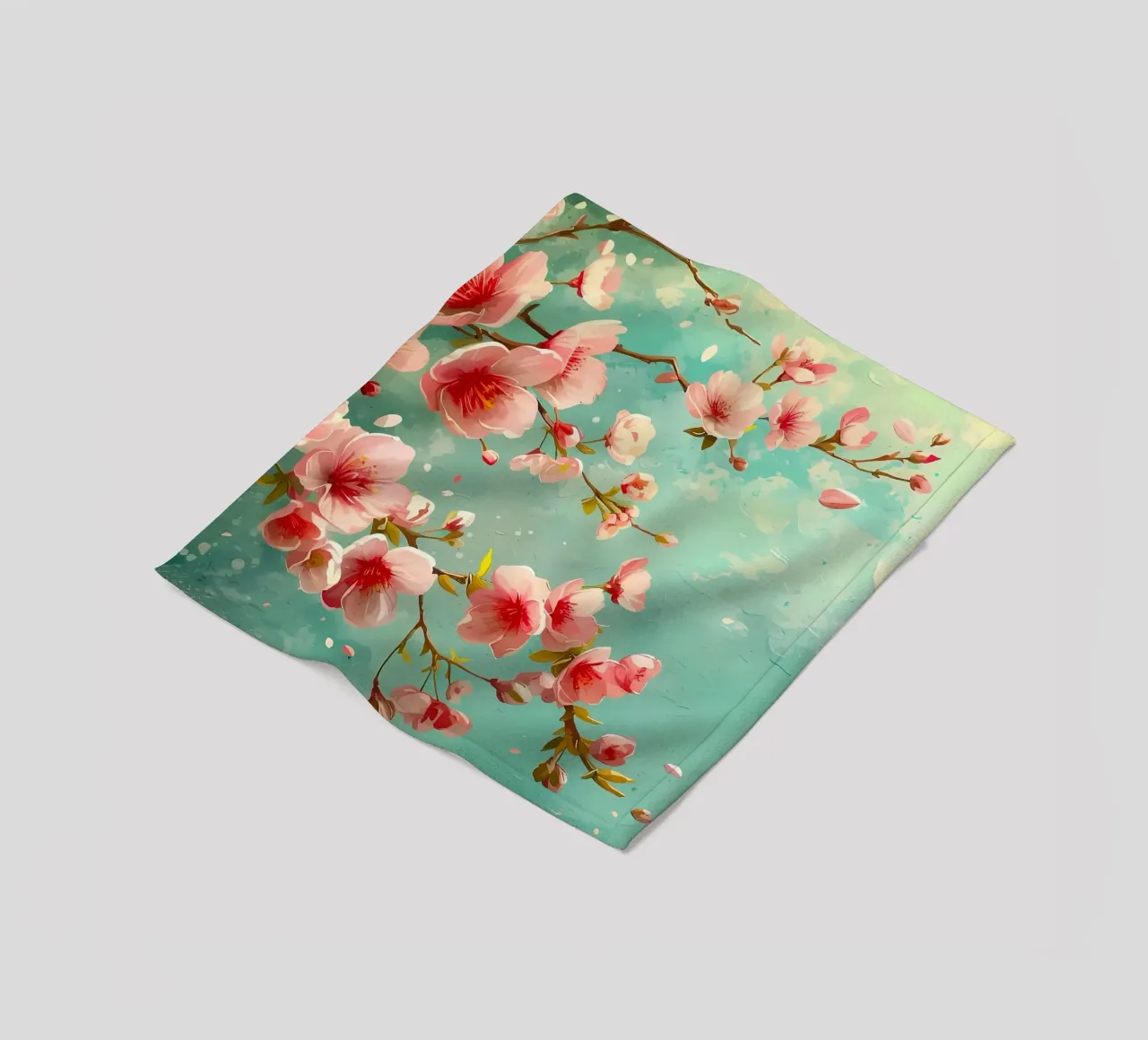 ciliegio in fiore in Giappone coperta in pile da Rebecca Clark Wyrick