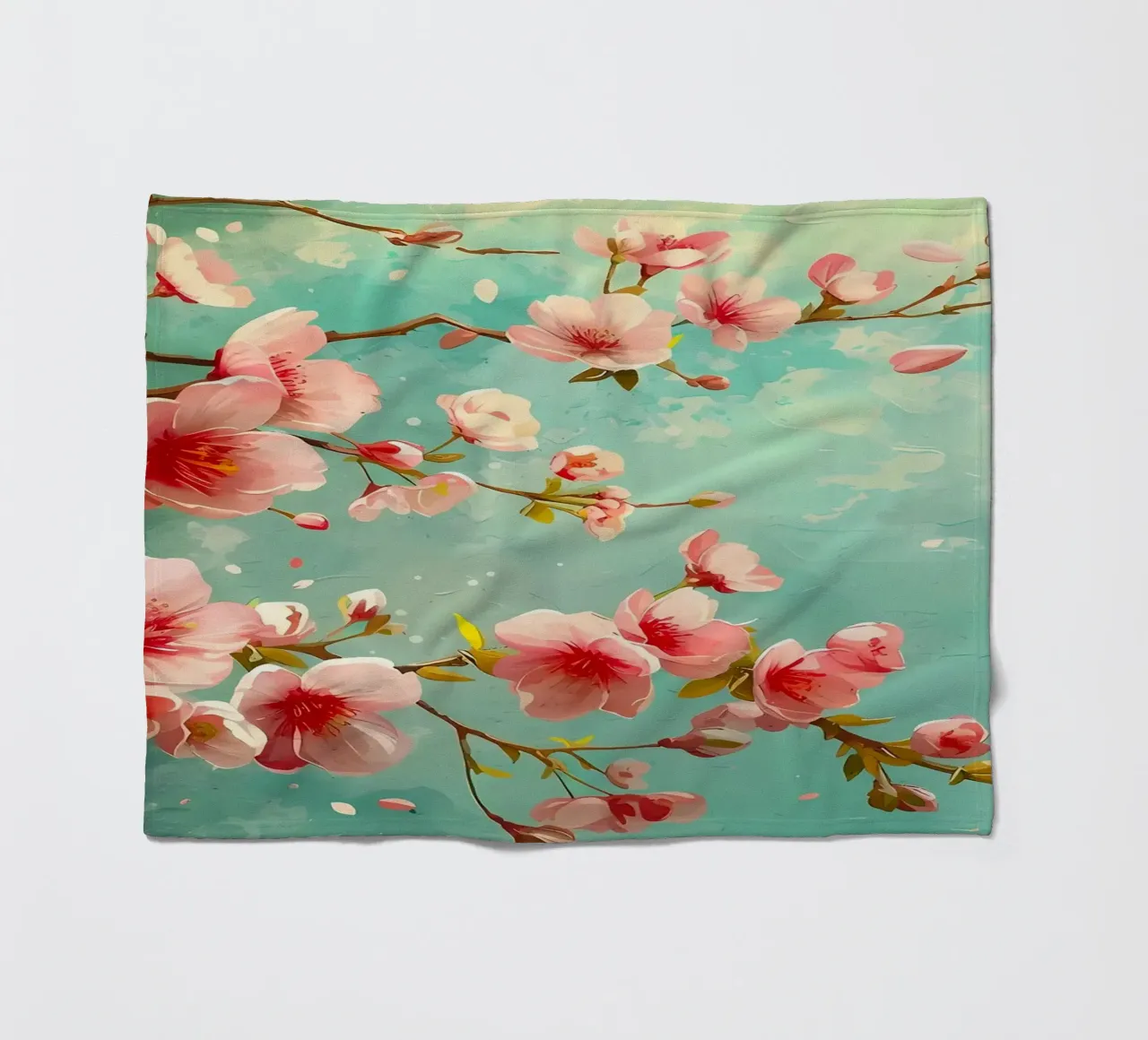 ciliegio in fiore in Giappone coperta in pile da Rebecca Clark Wyrick
