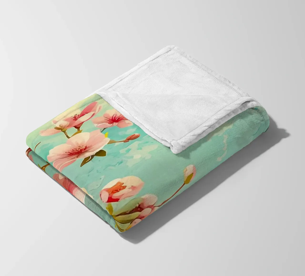 ciliegio in fiore in Giappone coperta in pile da Rebecca Clark Wyrick