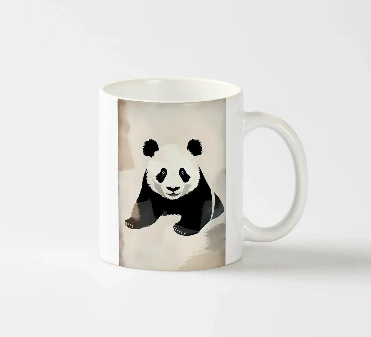 Illustrazione vintage di un panda carino tazza in ceramica da James M Coyle