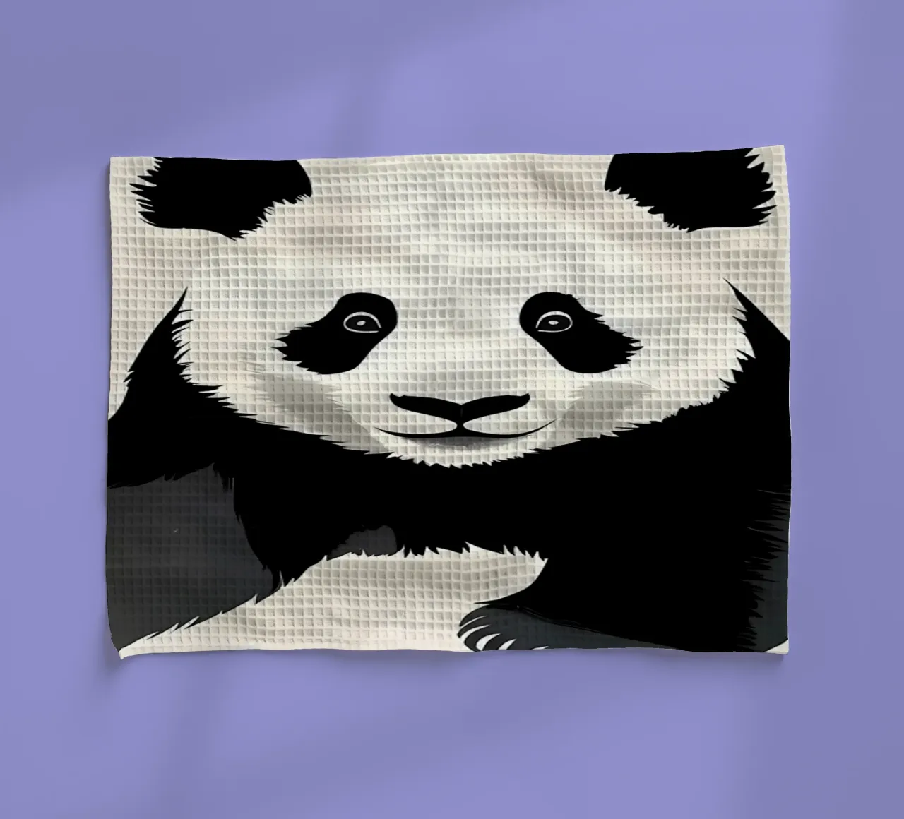 Illustration vintage d'un panda mignon torchon de James M Coyle